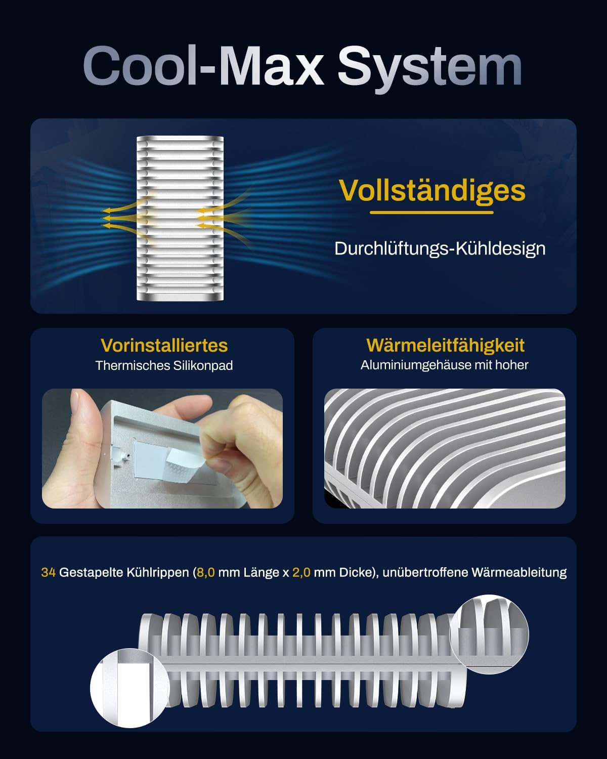 Thumbnail 4 de TERRAMASTER D1 SSD Plus 40Gbps NVMe Gehäuse – Aluminium M.2 NVMe USB-C & Thunderbolt-Dock