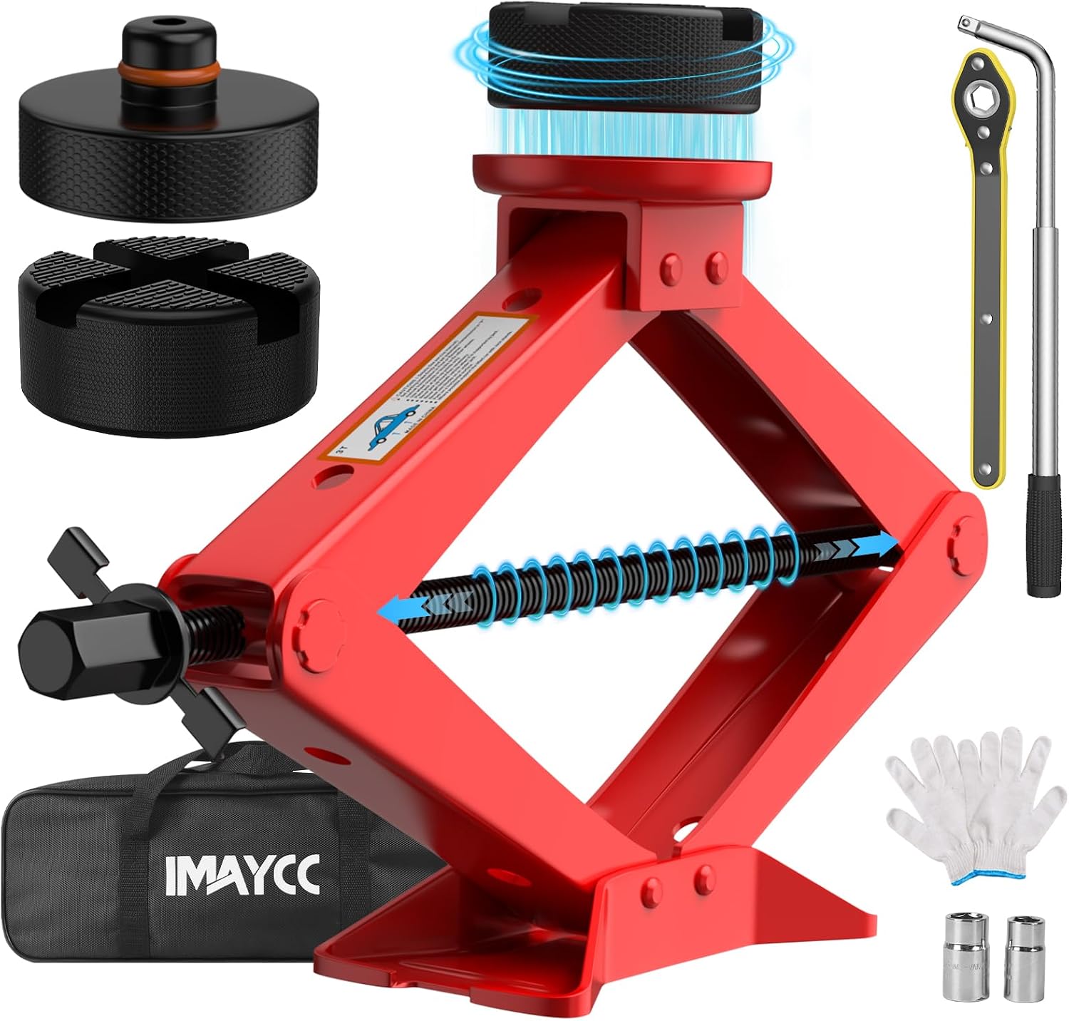 Detalle de IMAYCC 3T Scherenwagenheber mit 3 Tonnen