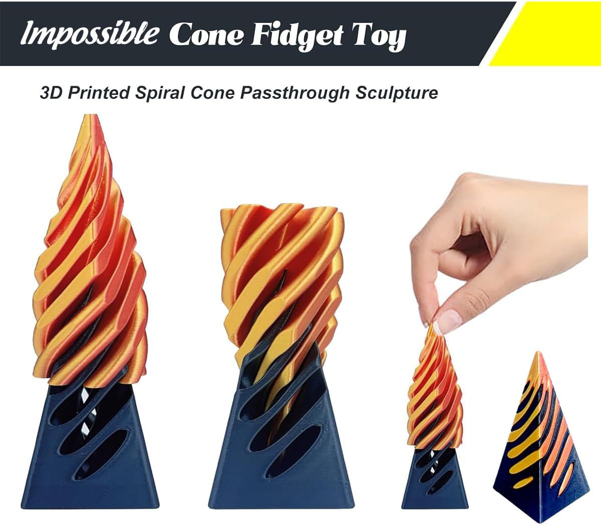 Thumbnail 2 de SANSGOUP Impossible Cone 3PCS Fidget Toy
