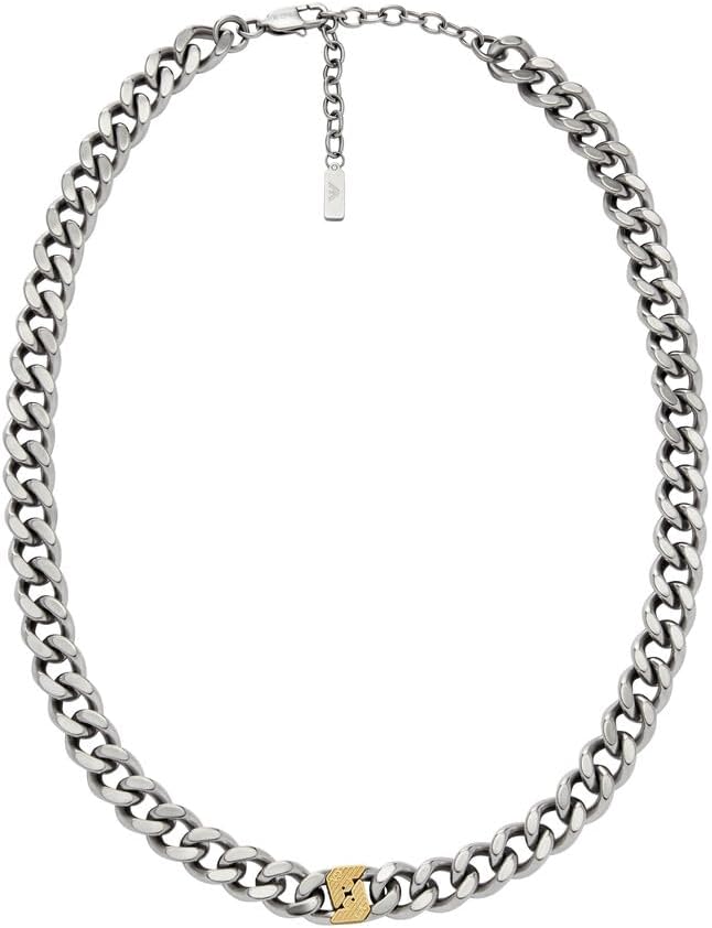 Thumbnail 4 de Emporio Armani Collier pour homme en acier inoxydable avec fermoir à mousqueton