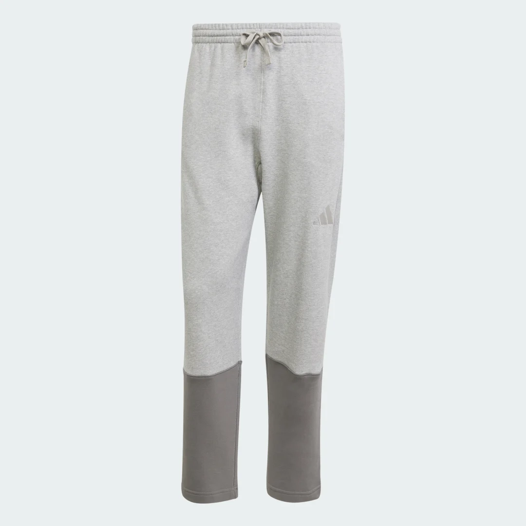 Detalle de Adidas ALL SZN French Terry Colorblock Pants | Gris, comodidad casual
