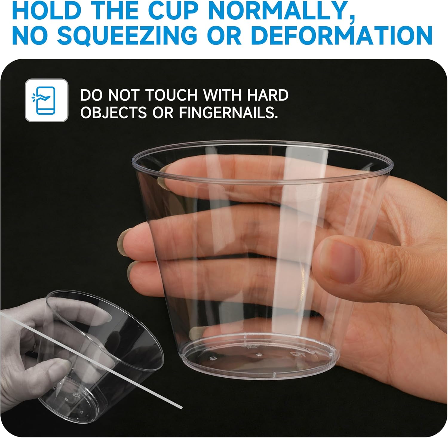 Thumbnail 4 de RACETOP 9 oz Clear Plastic Cups 100-Pack