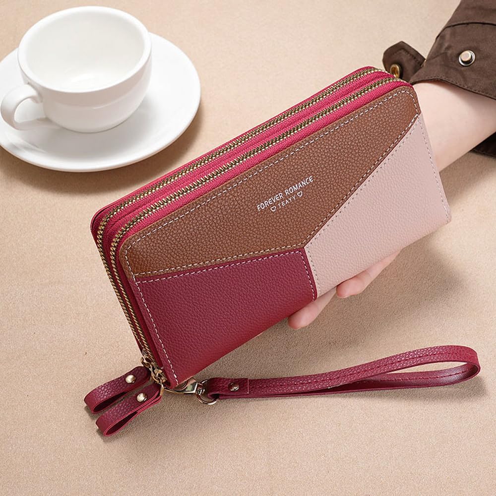 Thumbnail 3 de Gosyfeti women’s wallet with wristlet – large zip-around purse for cards, coins and phone
