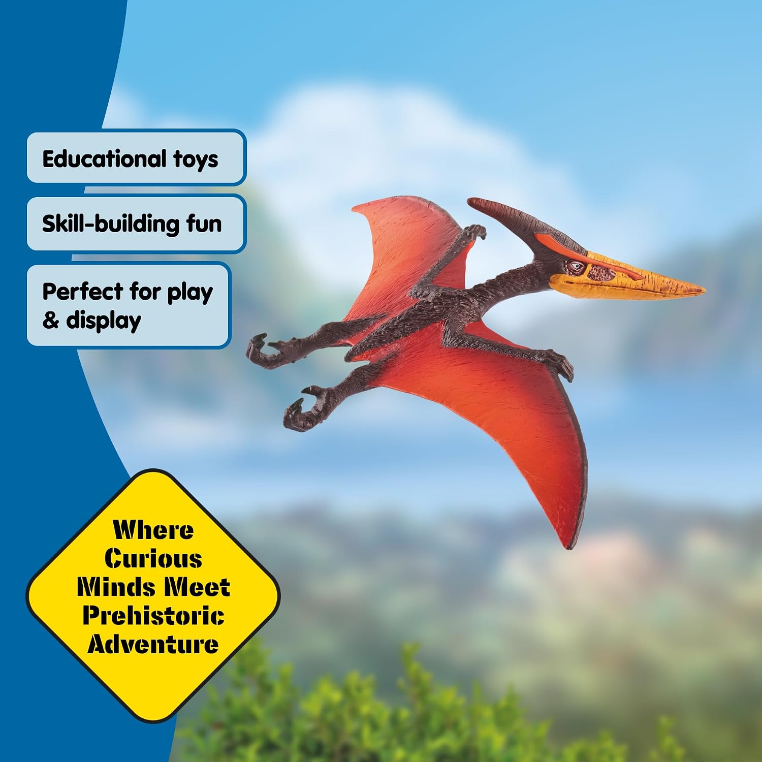 Detalle 2 de Schleich DINOSAURS Pteranodon 15008 dinosaurusfiguur met rode vleugels