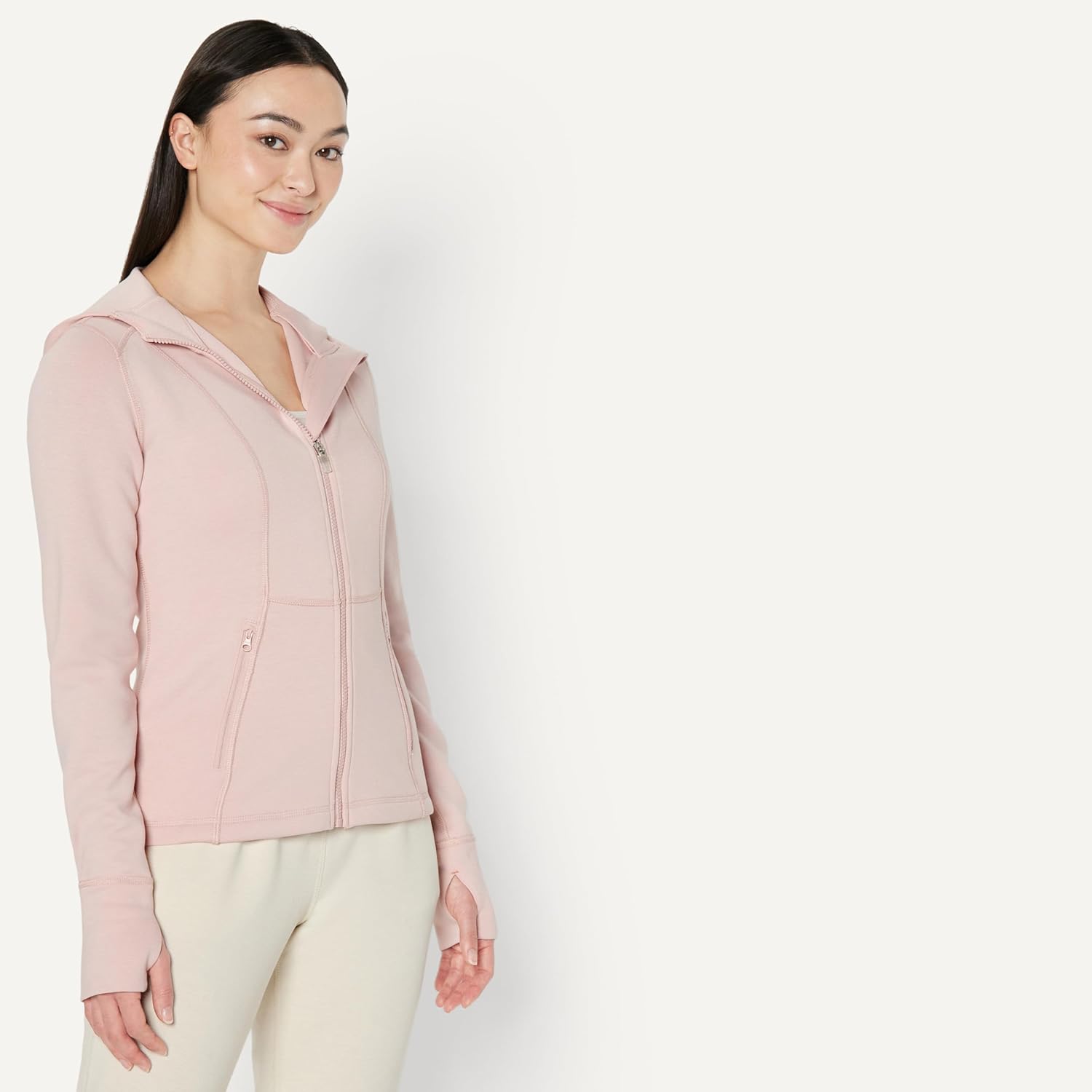 Thumbnail 1 de Amazon Essentials Women's Fitted Active Sweat Zip Jacket with Hood