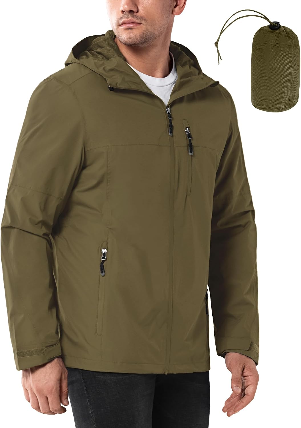 Detalle de 33,000ft Regenjacke Herren, wasserdicht 8000