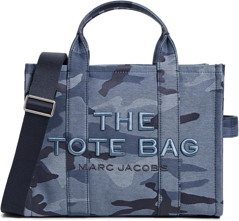 Detalle de Marc Jacobs The Medium Tote — cabas femme Blue Multi avec bandoulière