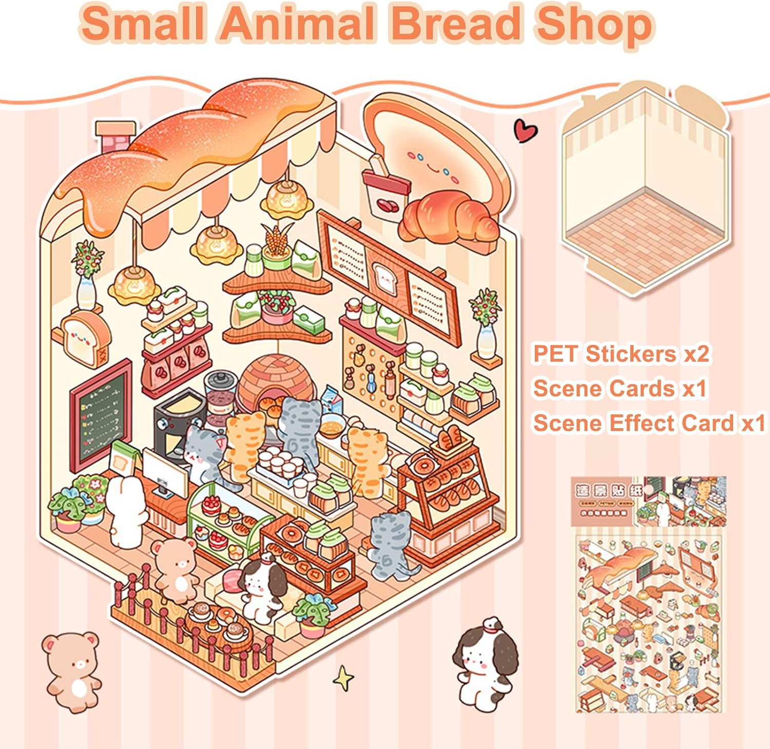 Detalle de SYCARON 3D sticker scene set, 12 scenes