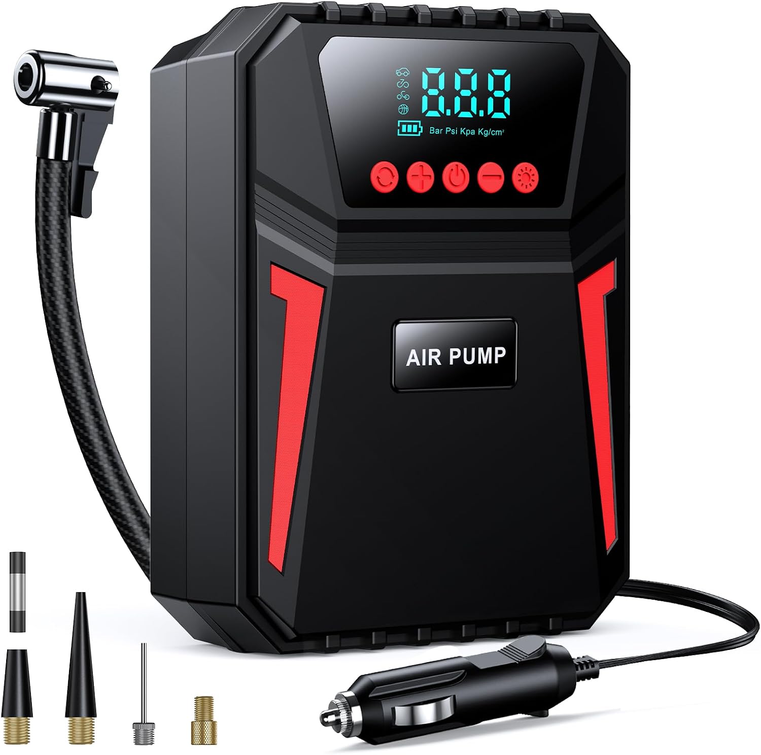 Detalle de Ipflin Tyre Inflator Air Compressor – 12V Digital Car Tyre Pump with Auto Shutoff