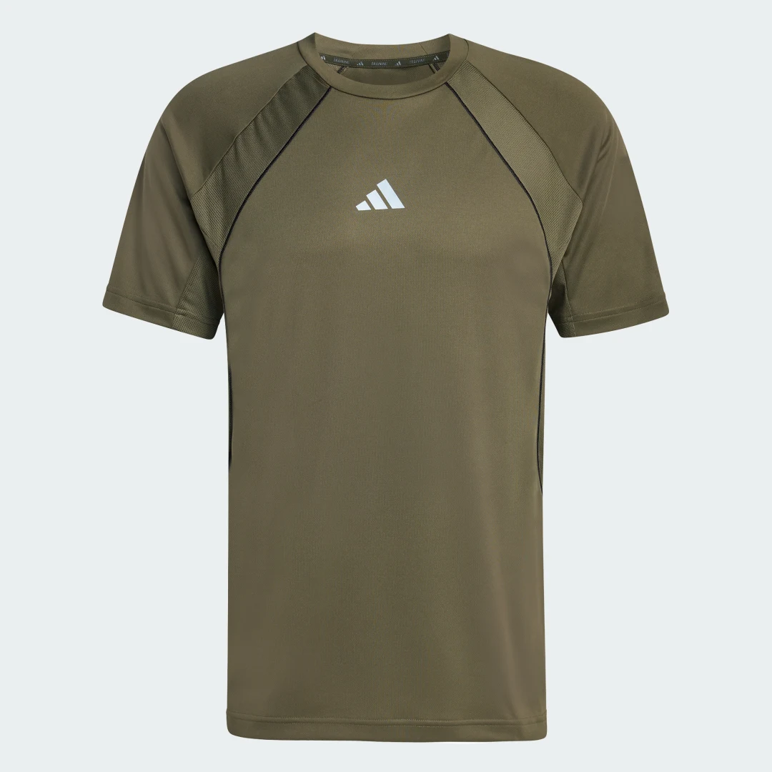 Detalle 2 de Camiseta Tech Apparel CLIMACOOL de Adidas (Verde) – comodidad y climatización para el día a día