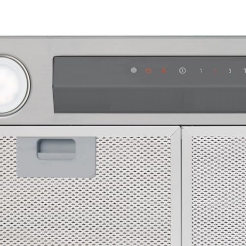 Detalle de Cata GL 45 X campana extractora de acero inoxidable, 4 velocidades y función Turbo