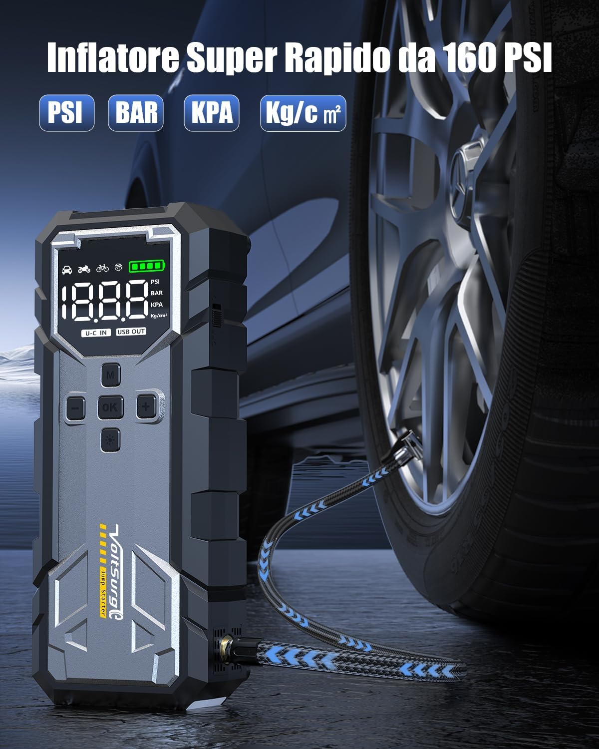 Thumbnail 6 de 7000A Booster avviamento auto 160PSI 12V