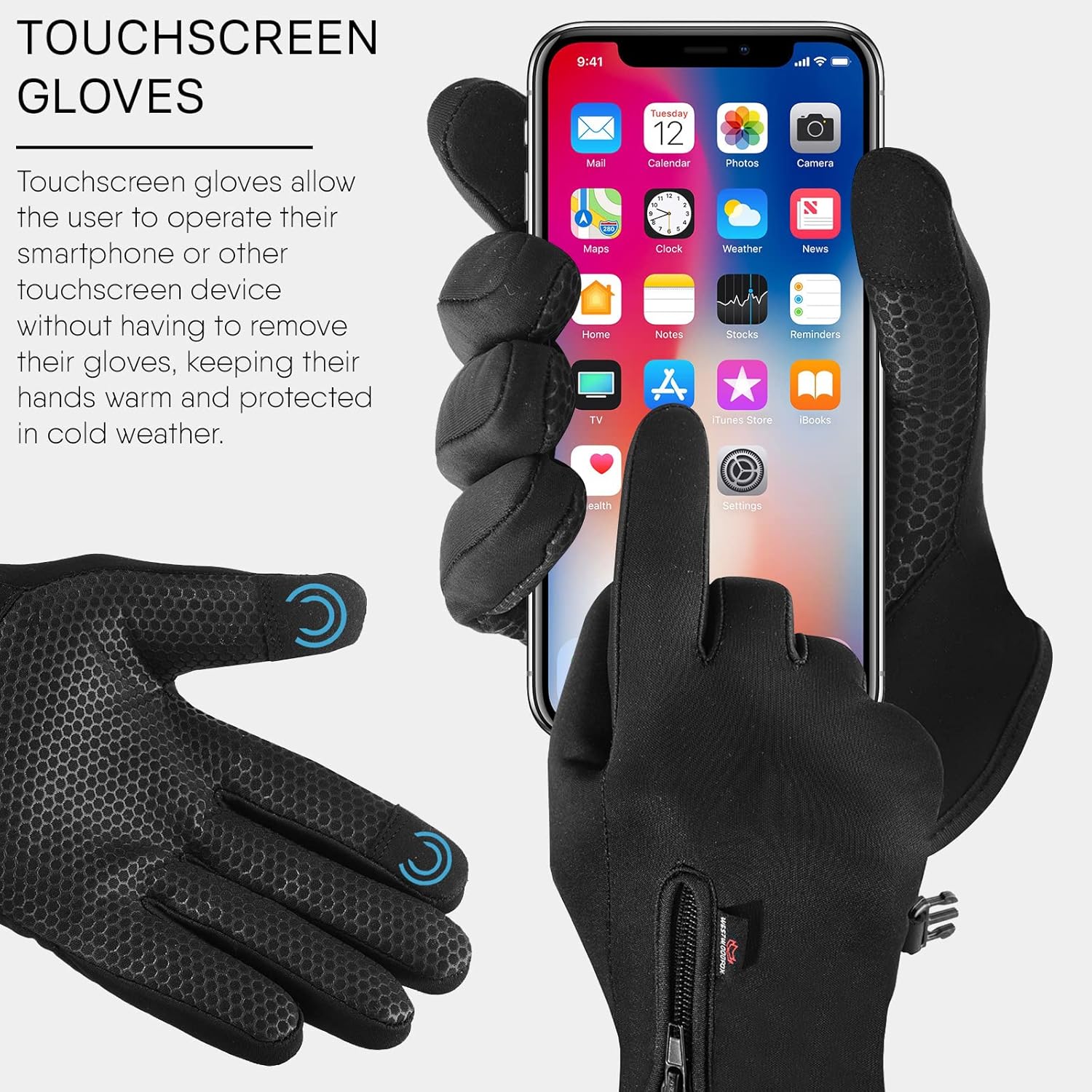 Thumbnail 4 de WESTWOOD FOX WFX Cycling Gloves Thermal touchscreen 1 pair