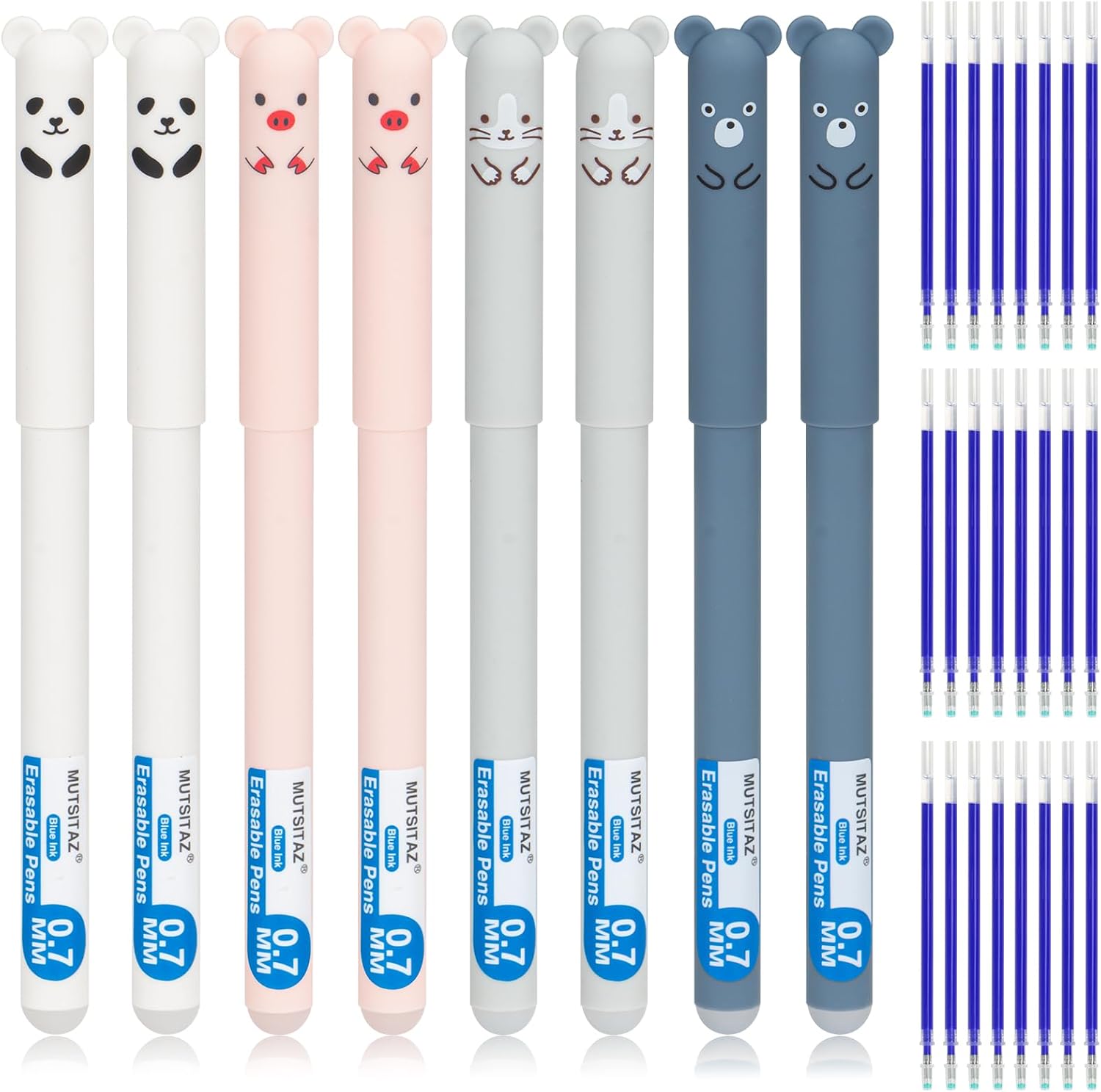Detalle de Mutsitaz Erasable Pens 0.7mm 8pcs
