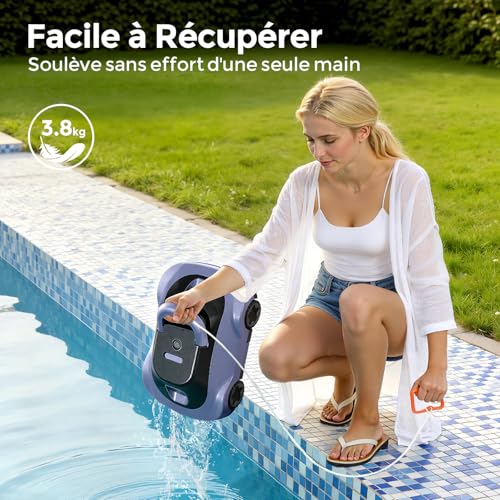 Thumbnail 7 de Robot Piscine Bocxi C5 — Aspirateur sans Fil, 180 min d’autonomie, Auto-Parking pour piscines jusqu’à 200 m²