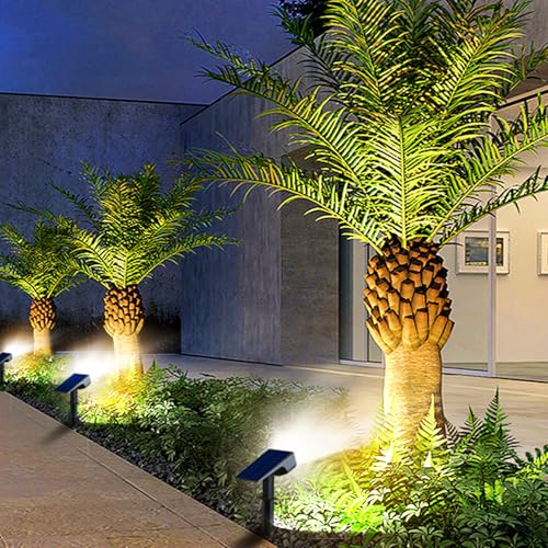 Detalle de SUNNMO Luces Solares LED Exterior Jardin (2 Piezas) – Focos Potentes 32LED, 3 Modos, IP65