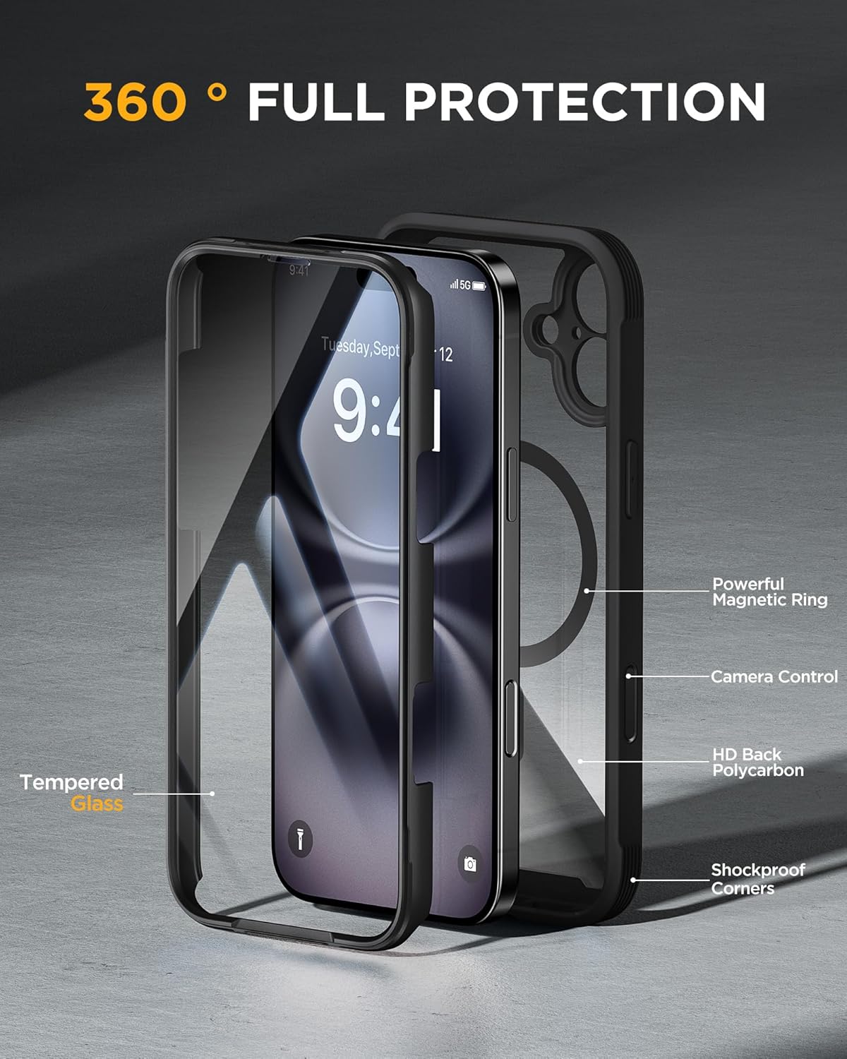 Detalle 2 de Miracase Magnetic Case iPhone 16 Plus 6.7"