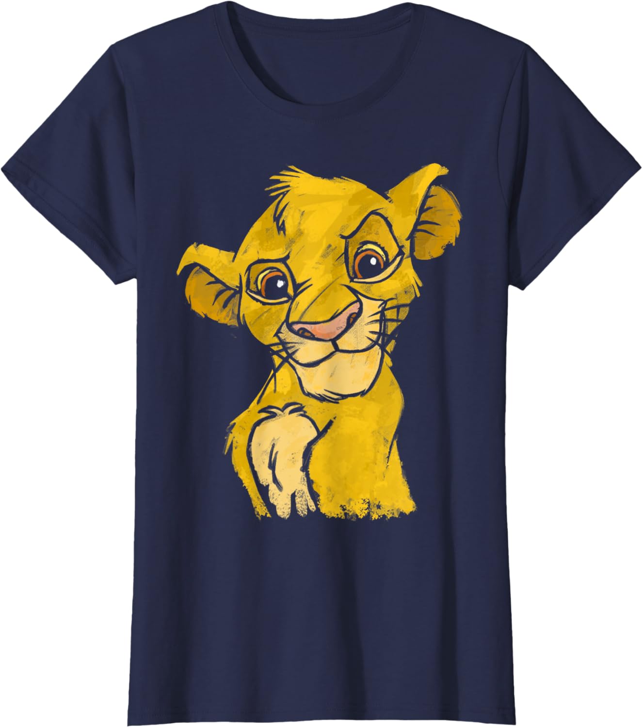 Thumbnail 6 de Disney Lion King Young Simba Smiling Portrait Sketch Maglietta – Officially Licensed