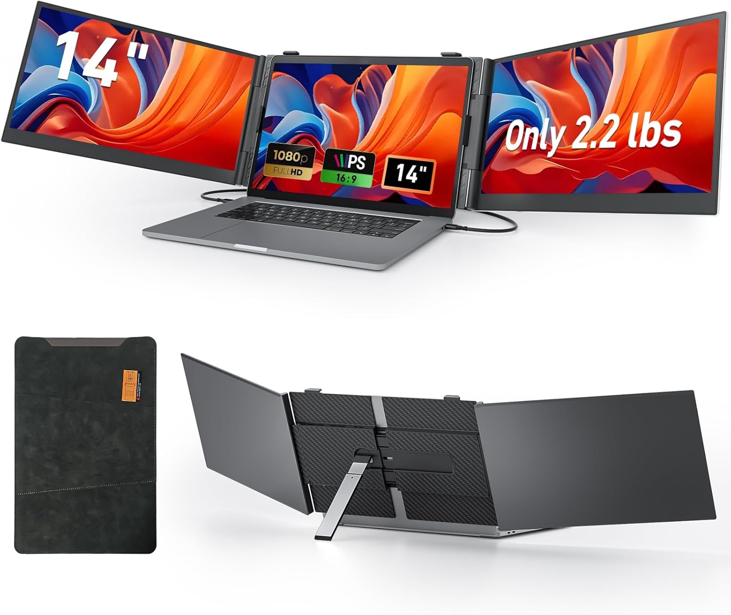 Detalle de Vixtan 2.2lb 14" Portable Monitor Extender