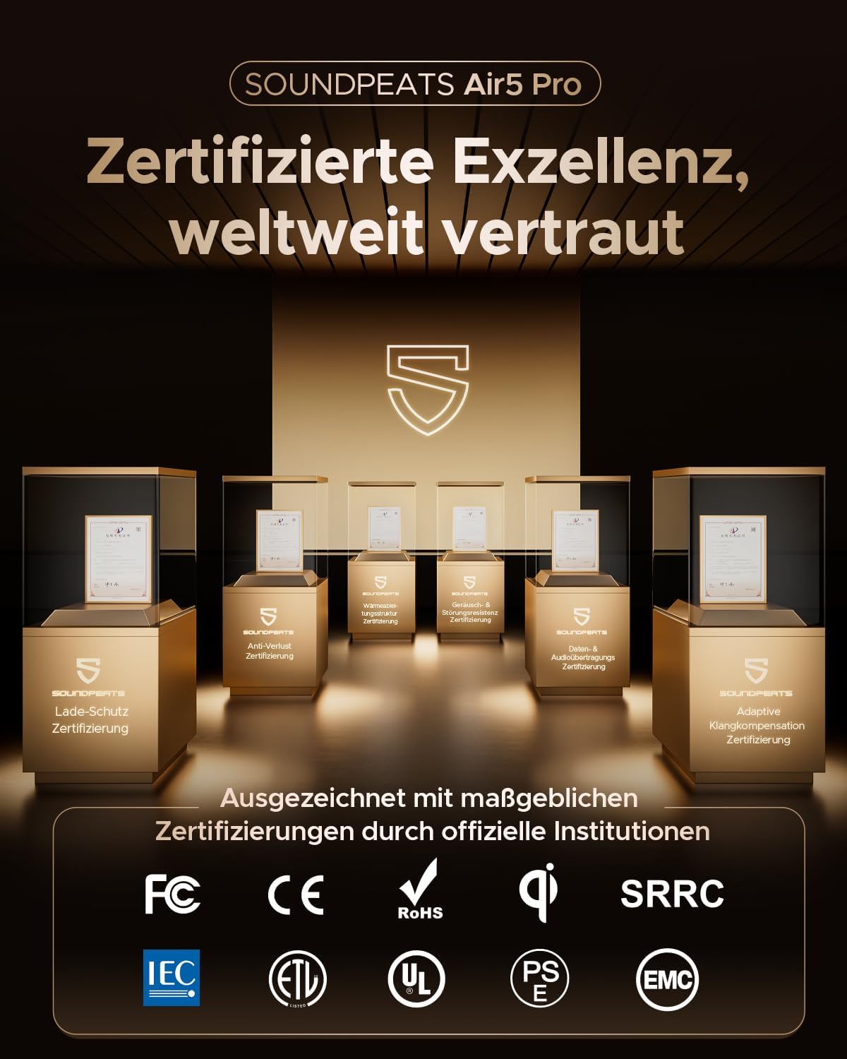 Thumbnail 1 de SoundPEATS Air5 Pro Kopfhörer, 37 h Akkulaufzeit
