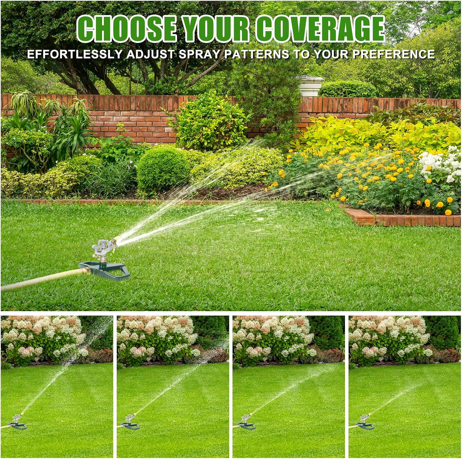 Detalle de WEMADE Metal Impact Sprinkler, Zinc Alloy