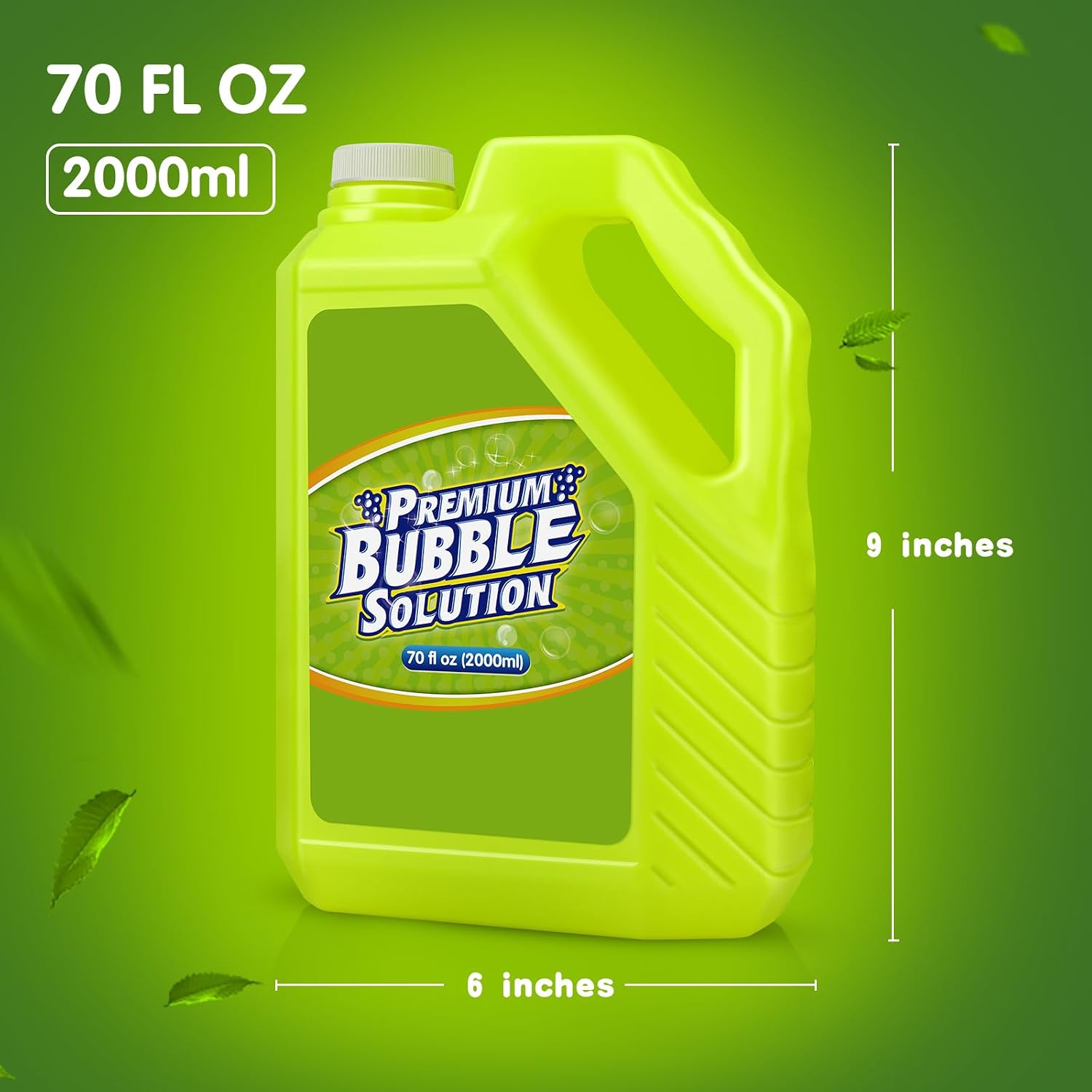 Detalle de Bubble Solution Refill – 70 OZ Premium Bubbles for Bubble Machines, Wands, and More