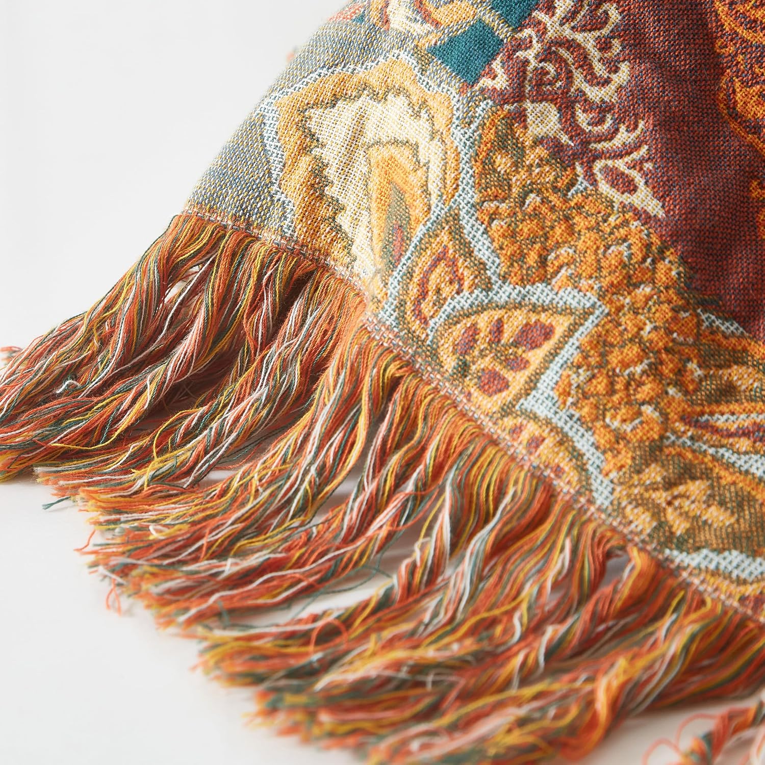 Thumbnail 6 de SE SOFTEXLY Boho Throw Blanket, Queen Size 80” x 90”, 4-Layer Cotton Muslin
