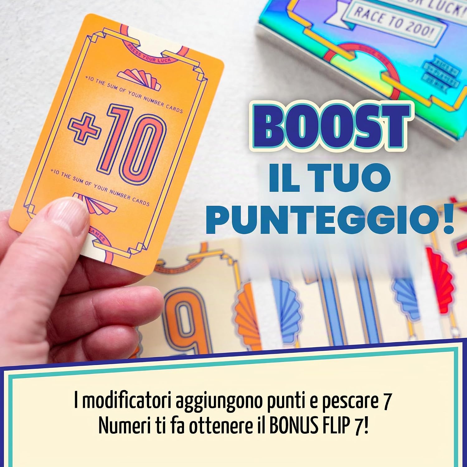 Detalle de Flip 7™ Gioco di Carte | Compatto e Divertente per Famiglie