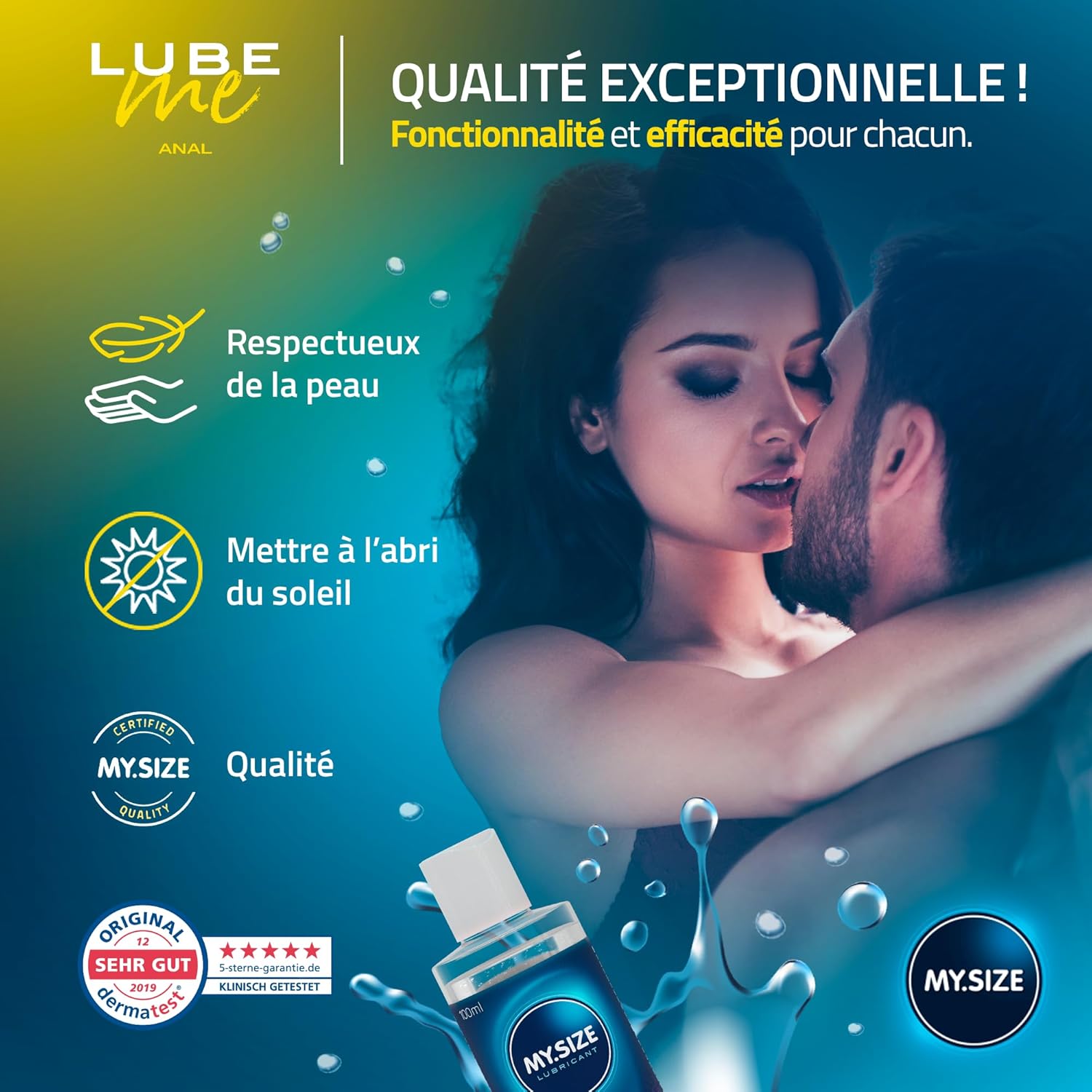 Thumbnail 4 de MY.SIZE Lube Me Premium — lubrifiant anal à base d’eau 100 ml