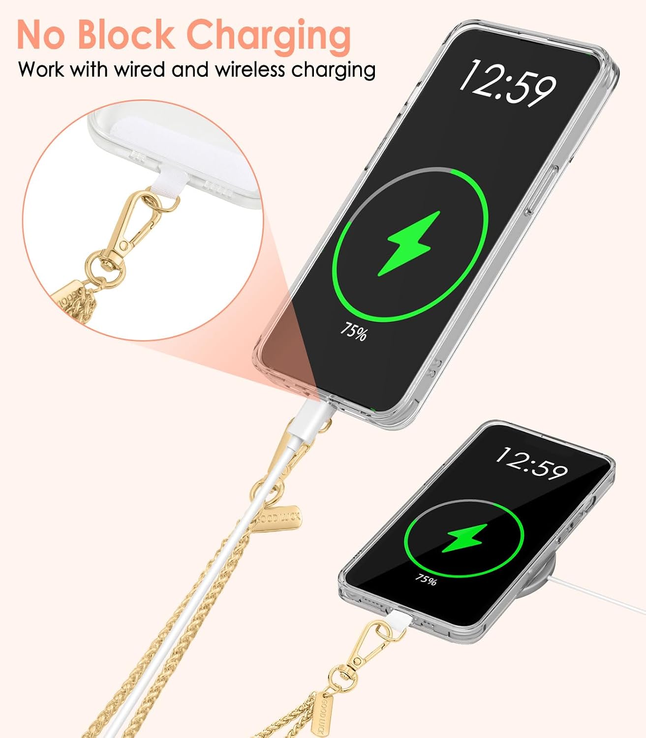 Thumbnail 5 de MoKo Phone Chain Crossbody 120cm strap