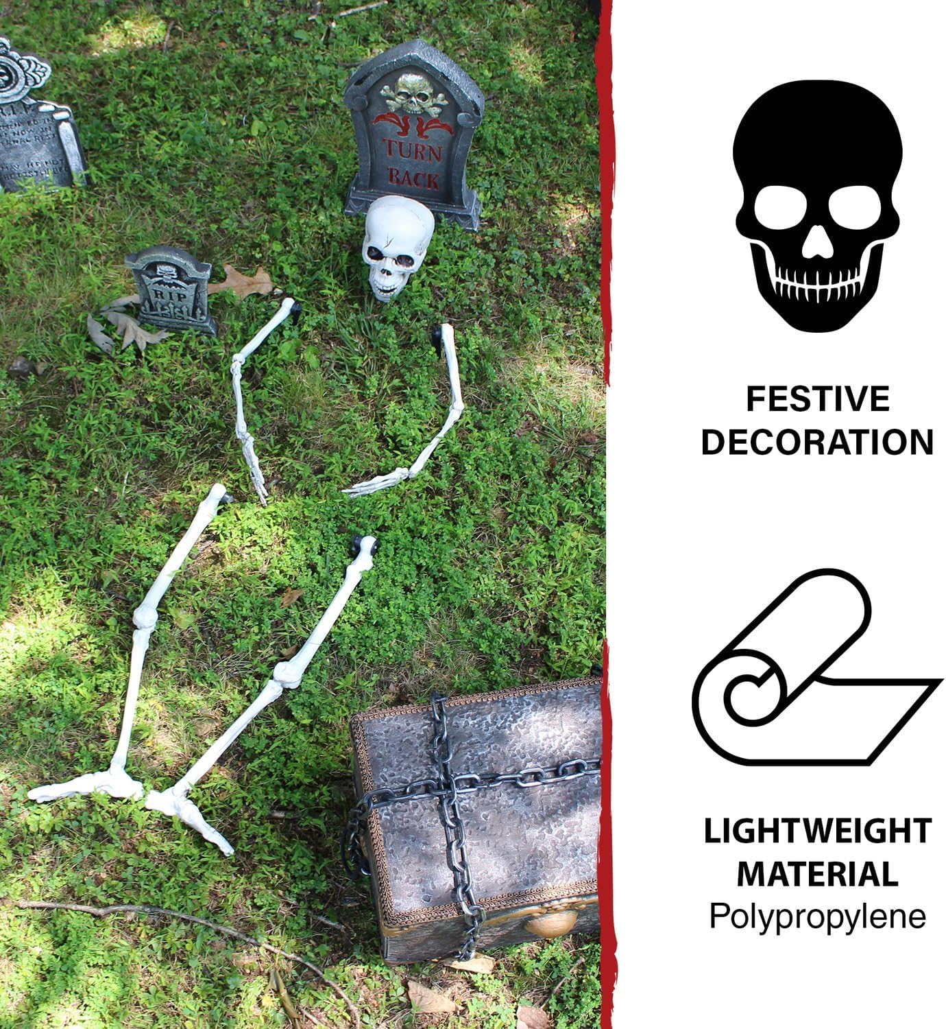 Detalle de Haunted Hill Farm Skeleton Stakes