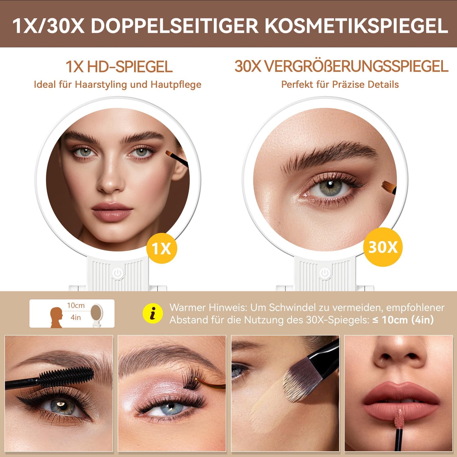 Thumbnail 2 de Auxmir Kosmetikspiegel 2000 mAh 💄