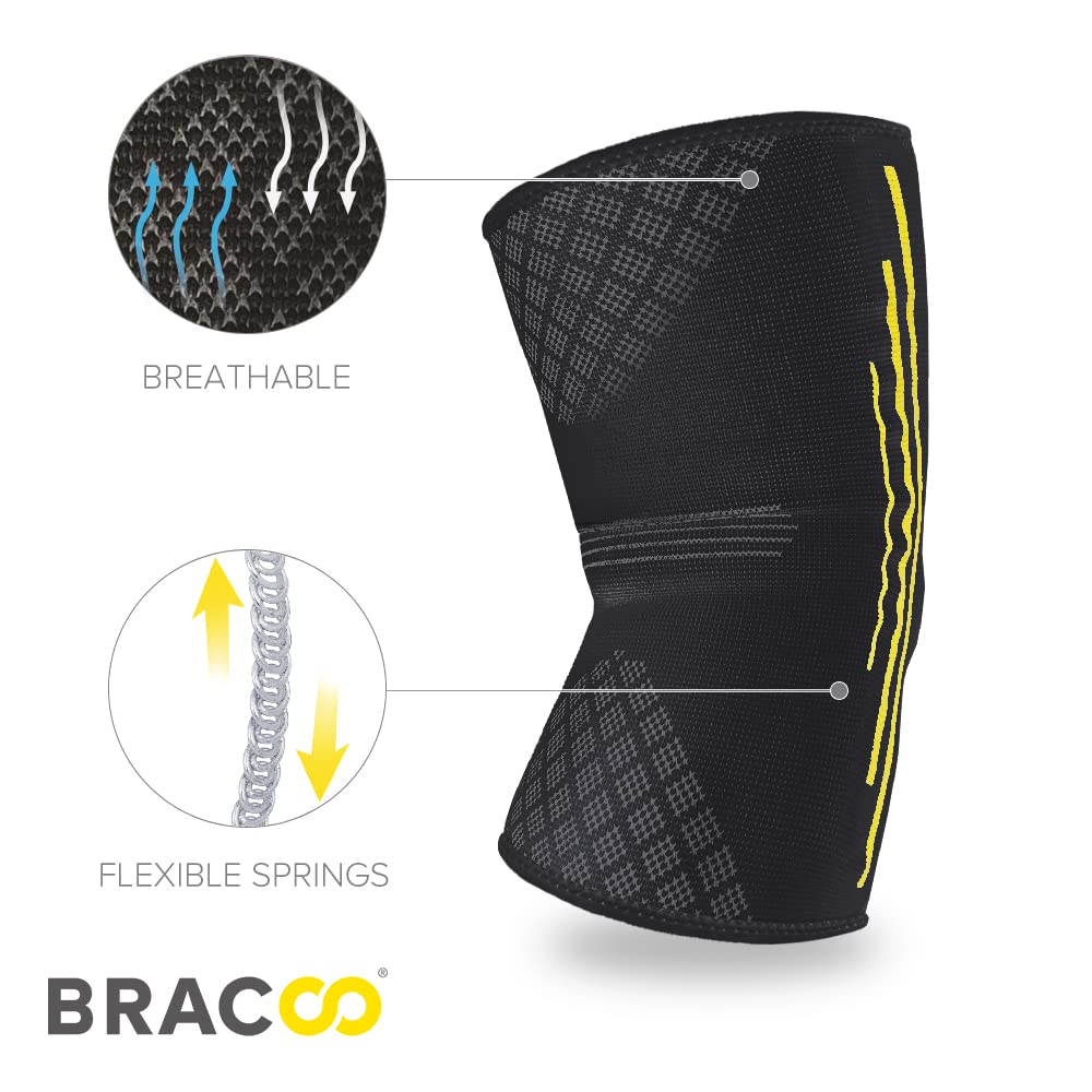 Detalle de Bracoo KE92 Kniebandage – Komfortable Allround-Bandage für Sport und Alltag
