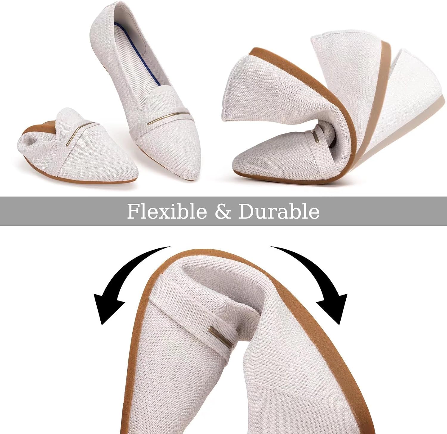 Detalle de Frank Mully Women's Knit Loafer Flats