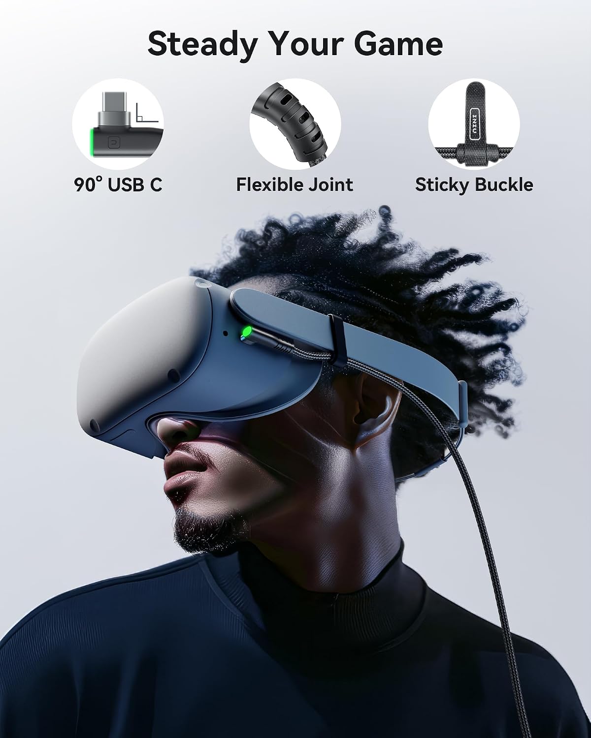 Thumbnail 5 de INIU Link Cable for VR 16FT USB 3.0 High Speed C to USB-C Cable