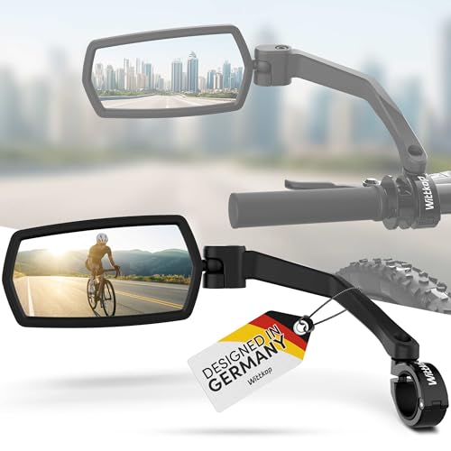 Thumbnail 7 de Wittkop Specchio per bicicletta – Ampio campo visivo HD, rotabile a 360° e ripiegabile