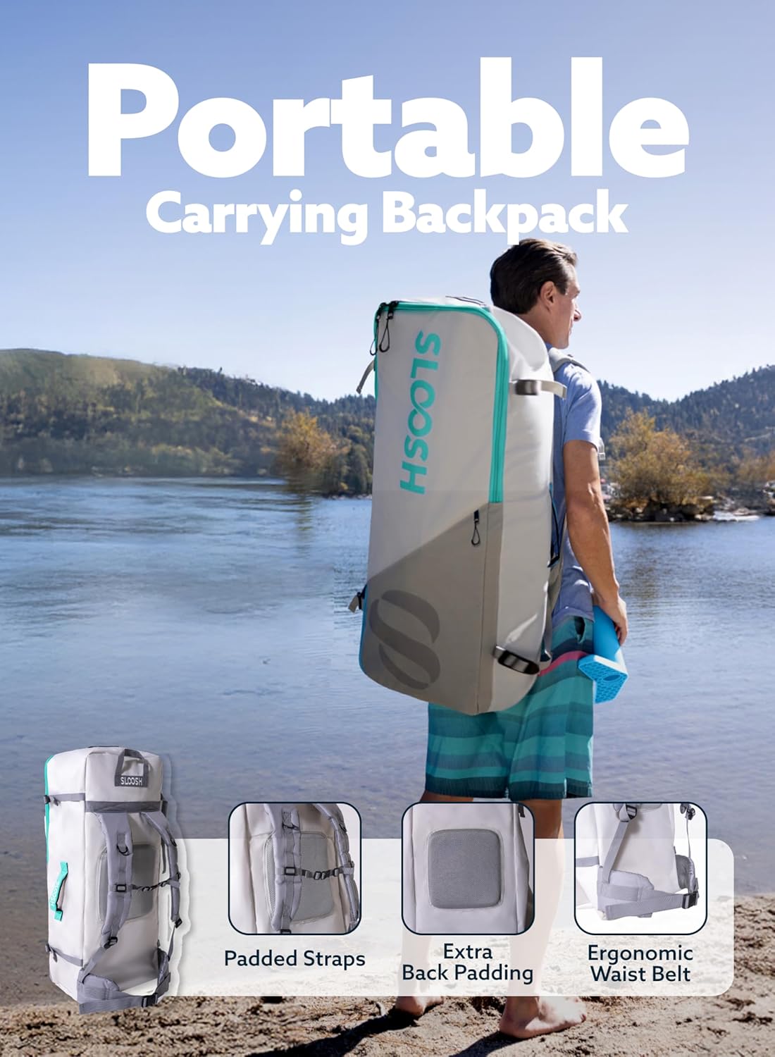 Thumbnail 4 de SLOOSH Ripple 10'6" Inflatable SUP: Stability, Versatility, and Ready-to-Go Fun