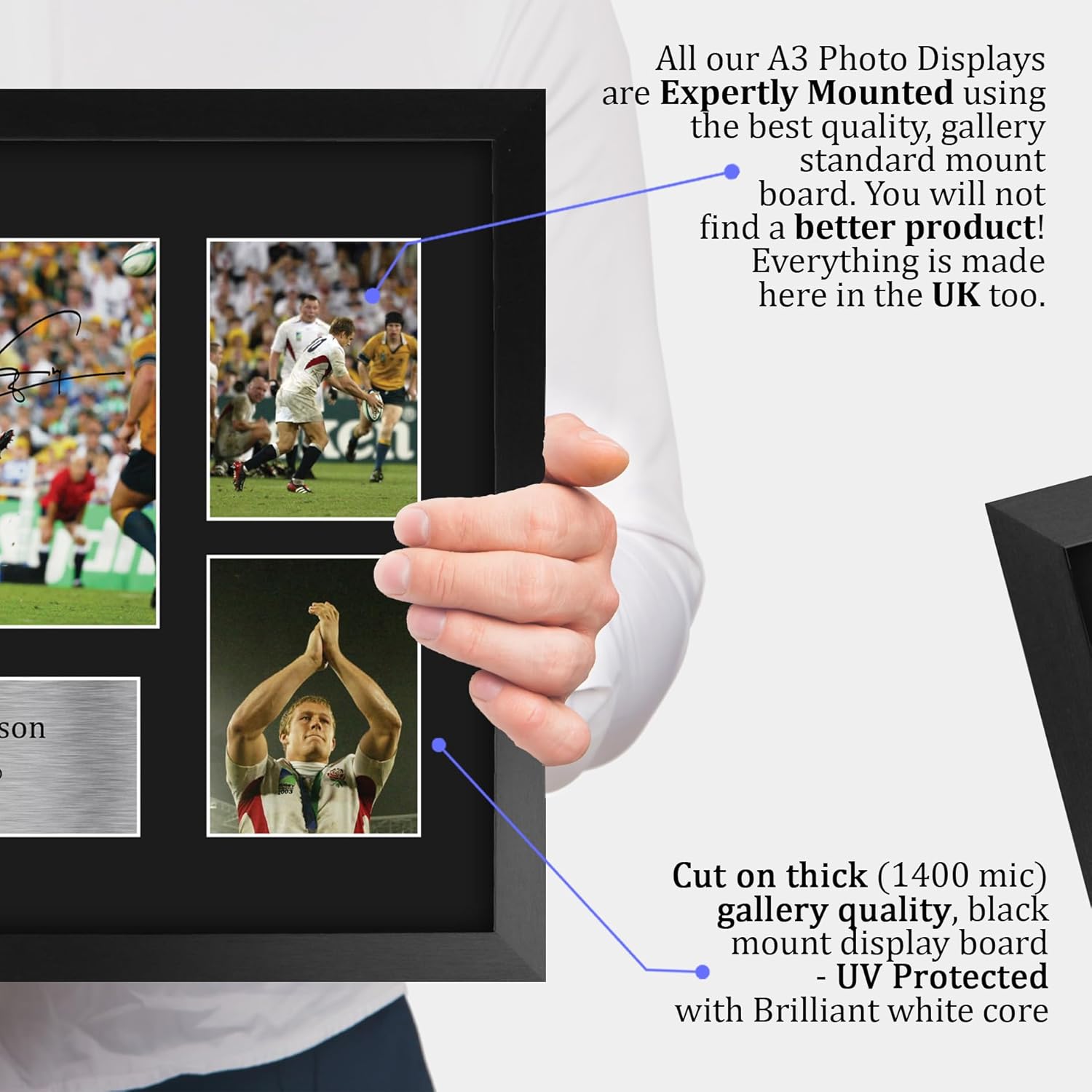Thumbnail 3 de HWC Trading FR A3 Jonny Wilkinson England framed signed autograph picture (A3)