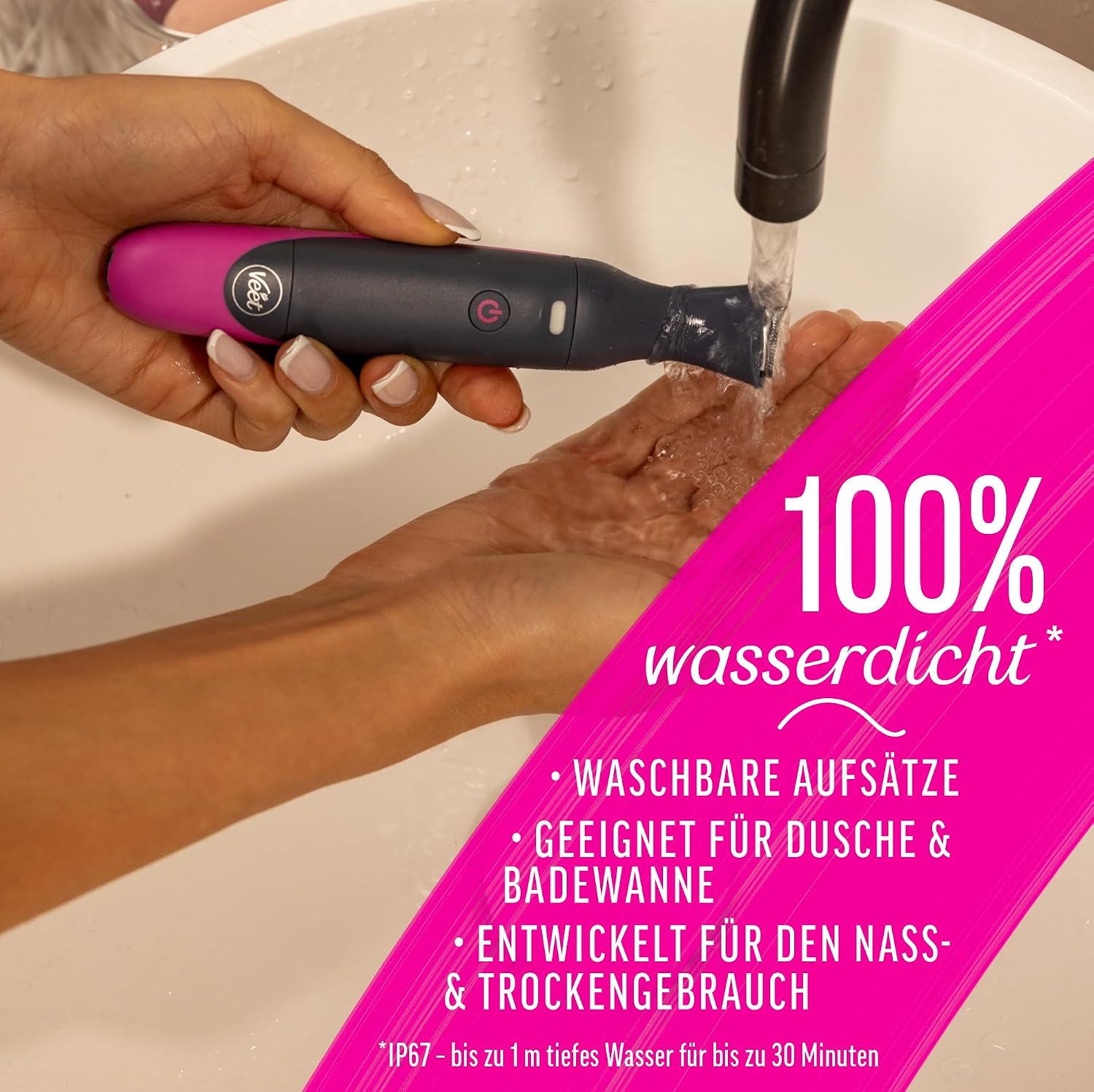 Thumbnail 6 de Veet Expert Intimate All-In-One Trimmer – Damen Haarentfernung für Gesicht, Augenbrauen, Achseln und Intimbereich