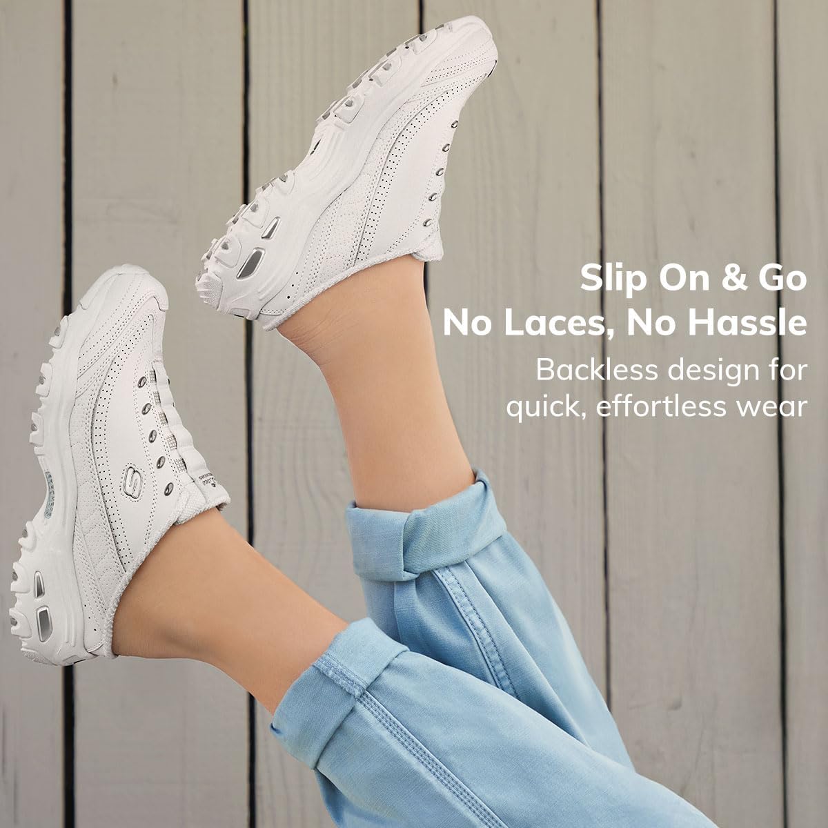 Thumbnail 6 de Skechers Sport D'Lite Open-Back Slip-On Sneakers for Women