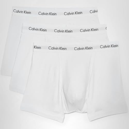 Thumbnail 7 de Calvin Klein Herren Boxershorts Low Rise TRUNK 3er Pack U2664G – Weiß, XL