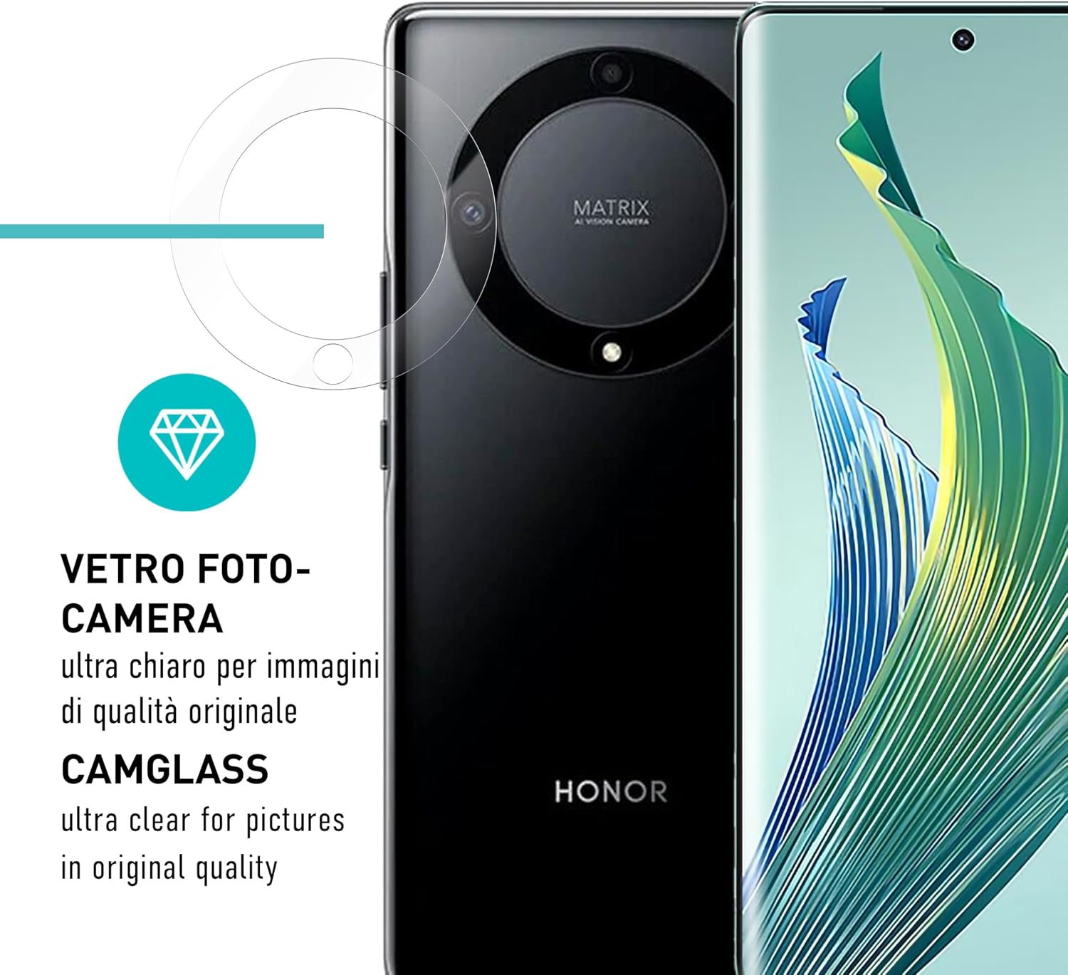Thumbnail 6 de smartect Pellicola protettiva TPU per Honor Magic 5 Lite (2+2 pezzi) per display e fotocamera