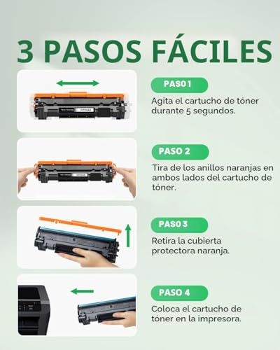 Thumbnail 4 de colorfly CF244A 44A Cartuchos de Tóner Negro Compatibles para HP 44A CF244A – HP LaserJet Pro M15/M28 (2 unidades)