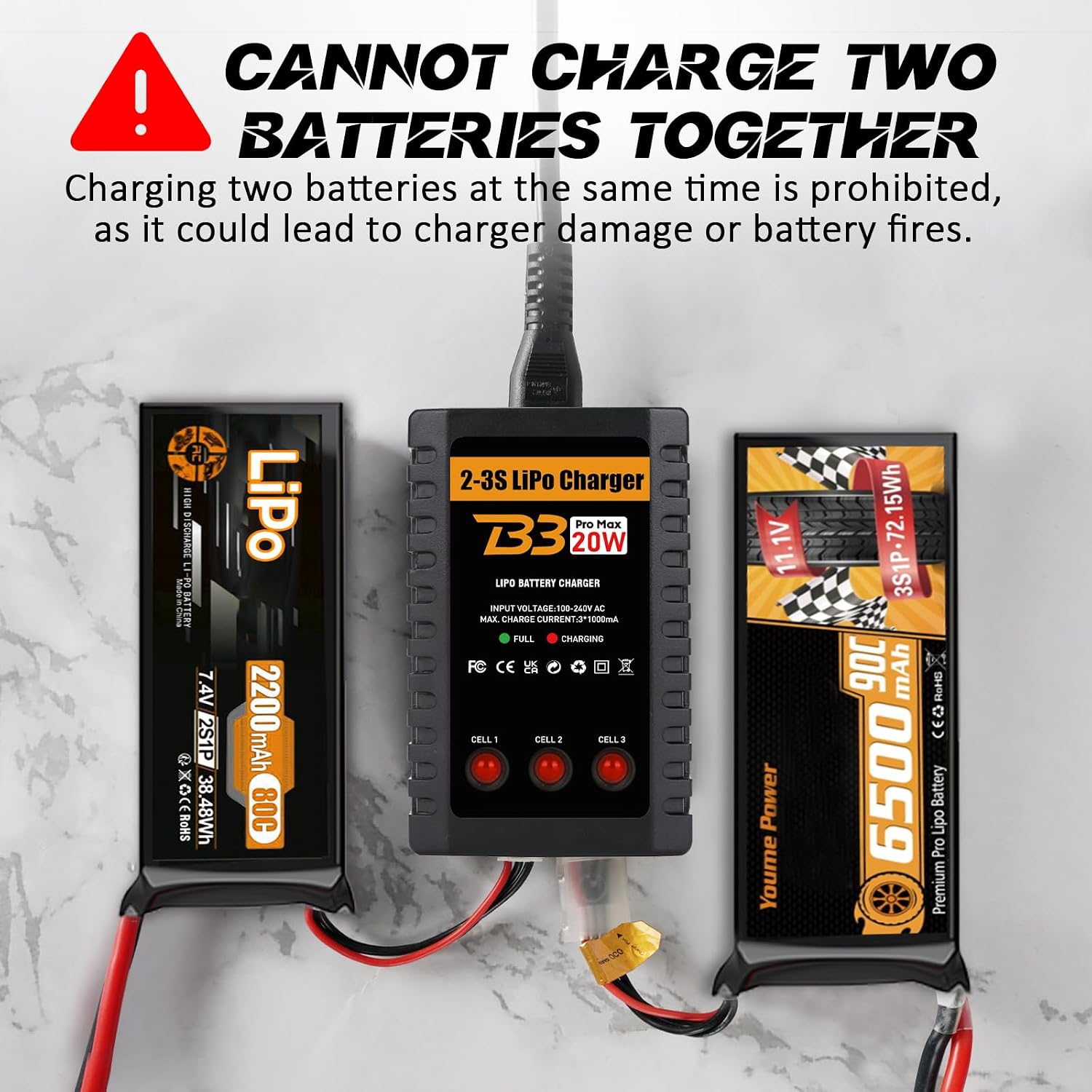 Detalle 2 de HTRC Chargeur Lipo 20W 🔌