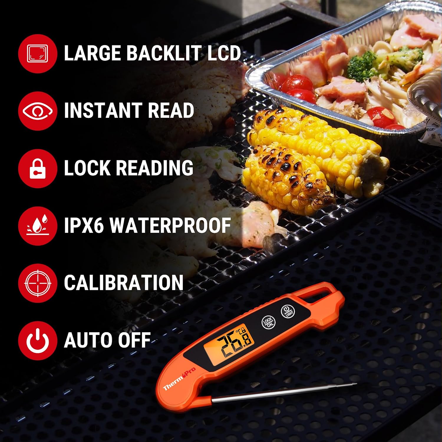 Detalle 2 de ThermoPro TP603 Instant Read Meat Thermometer