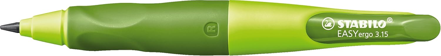 Detalle de STABILO EASYergo 3.15 Ergonomischer Druckbleistift für Rechtshänder – hellgrün/dunkelgrün inkl. 3,15 mm HB-Mine