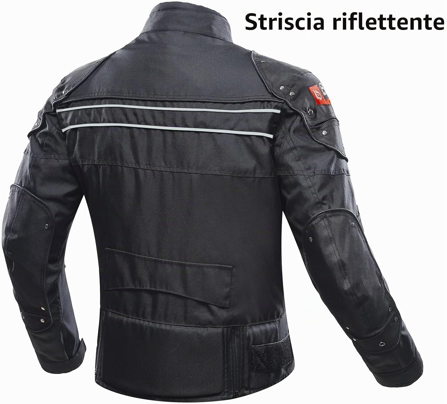 Thumbnail 6 de BORLENI Giacca da Moto Uomo Tutte le Stagioni con Protezioni CE e Giubbotto Termico Removibile