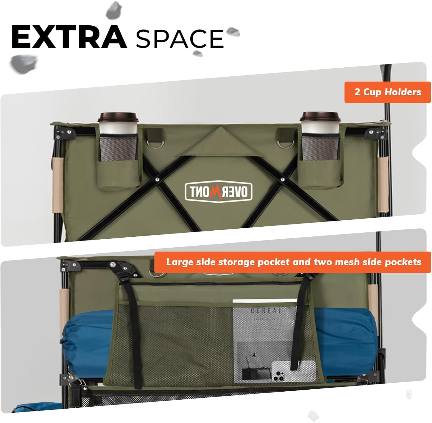 Detalle 2 de Overmont folding wagon 400L
