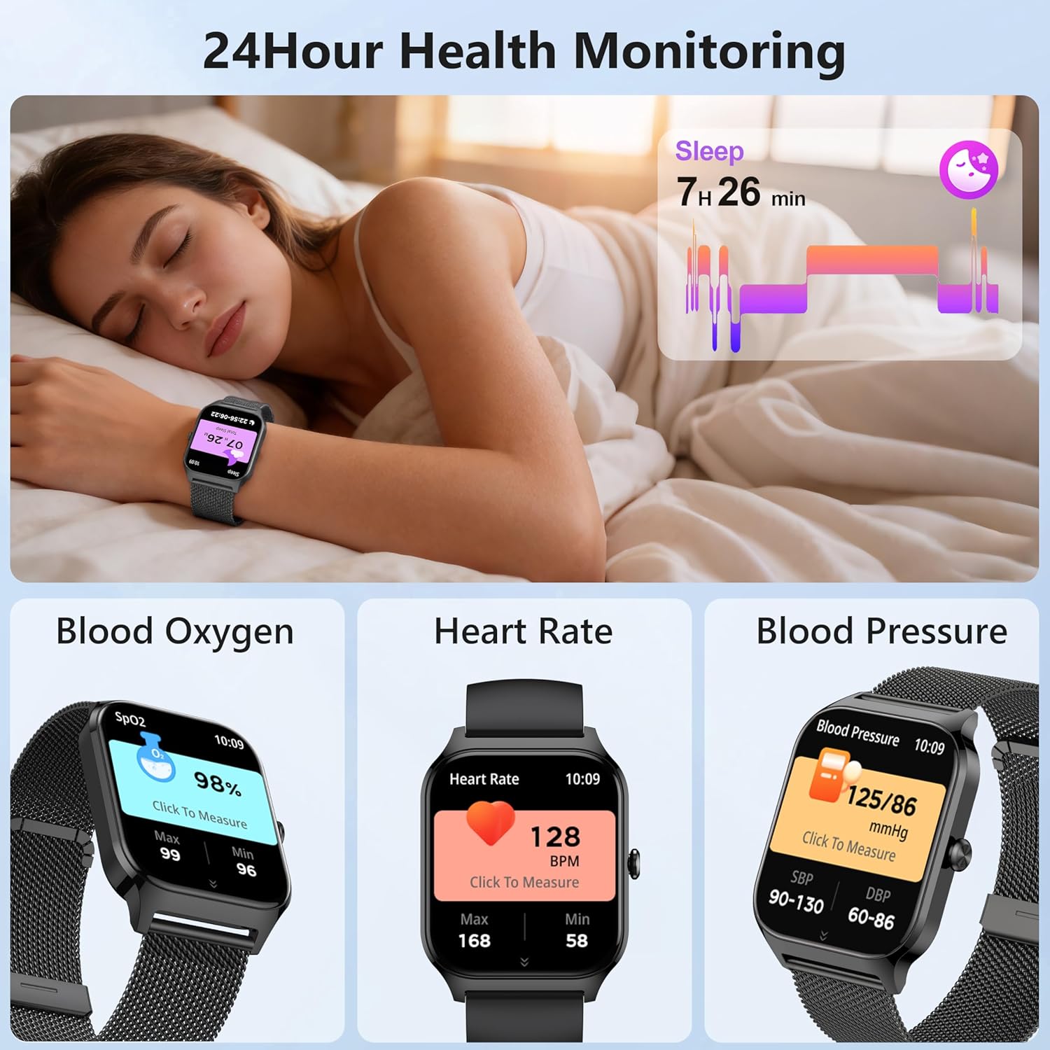 Thumbnail 4 de Smart Watch 1.85-inch Fitness Tracker for Android & iPhone