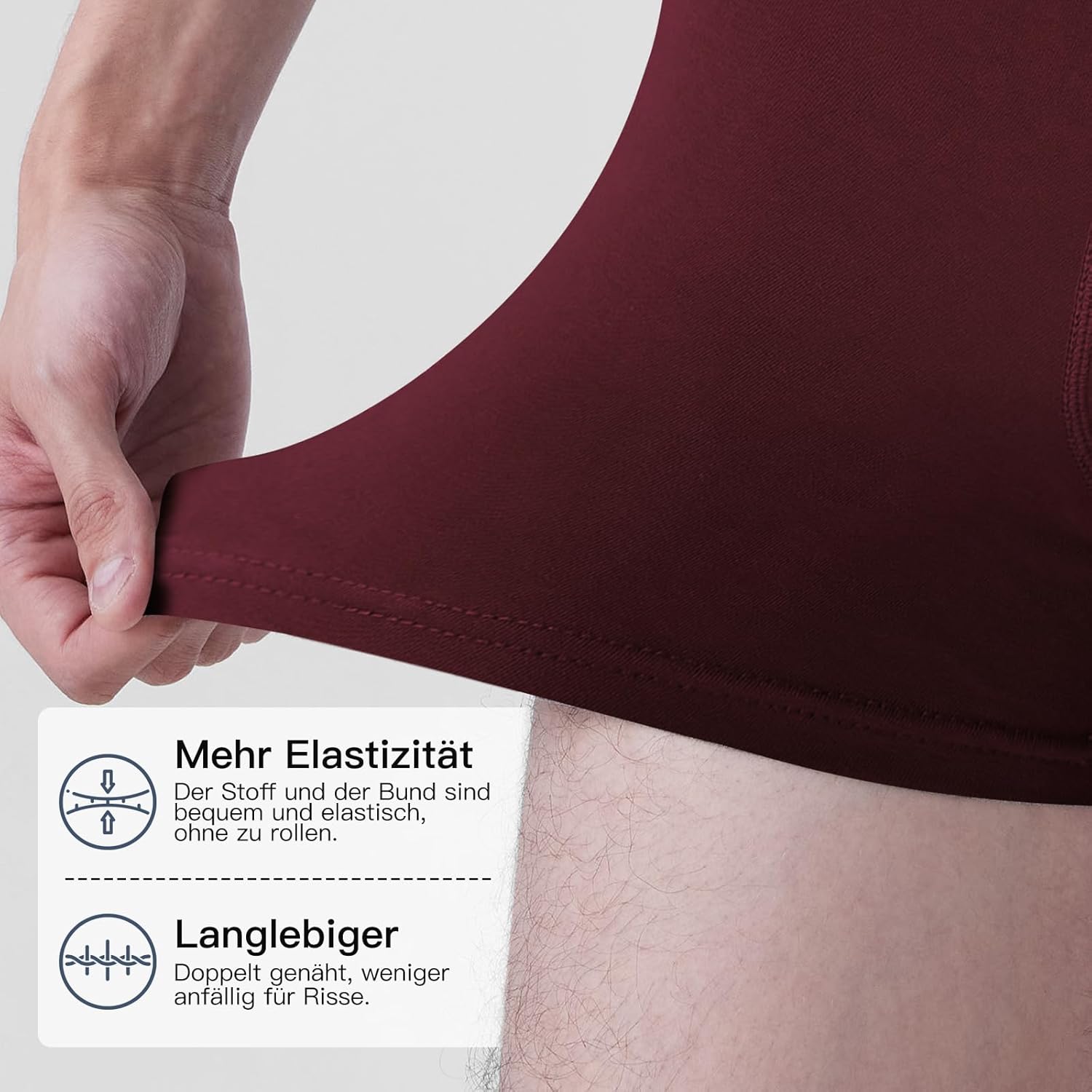 Thumbnail 3 de Fullluwaa Boxershorts Herren 8er Pack aus Baumwolle – bequem, atmungsaktiv und tagtauglich (Größen S–4XL)